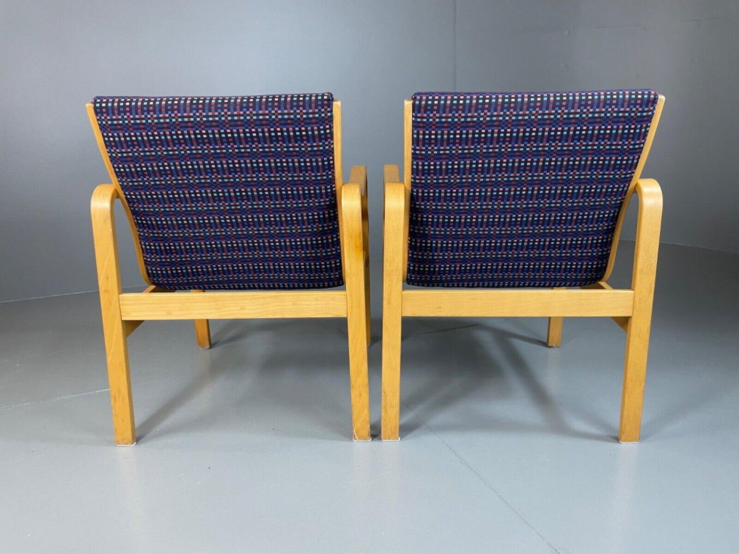 EB4879 Two Farstrup Bentwood Chairs, Aalto Style,  Retro, Vintage MCM  MBEN