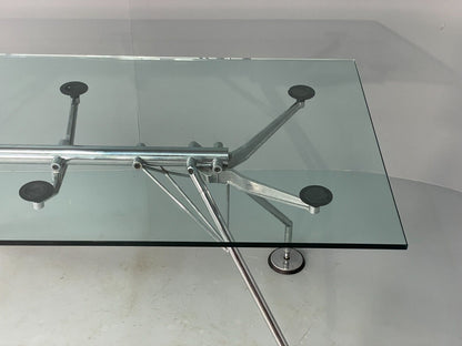 Nomos Table By Norman Foster For Tecno Postmodern Designer 1980s EB7532 MWOO