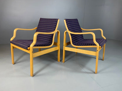 EB4878  Two Farstrup Bentwood Chairs, Aalto Style,  Retro, Vintage MCM MBEN