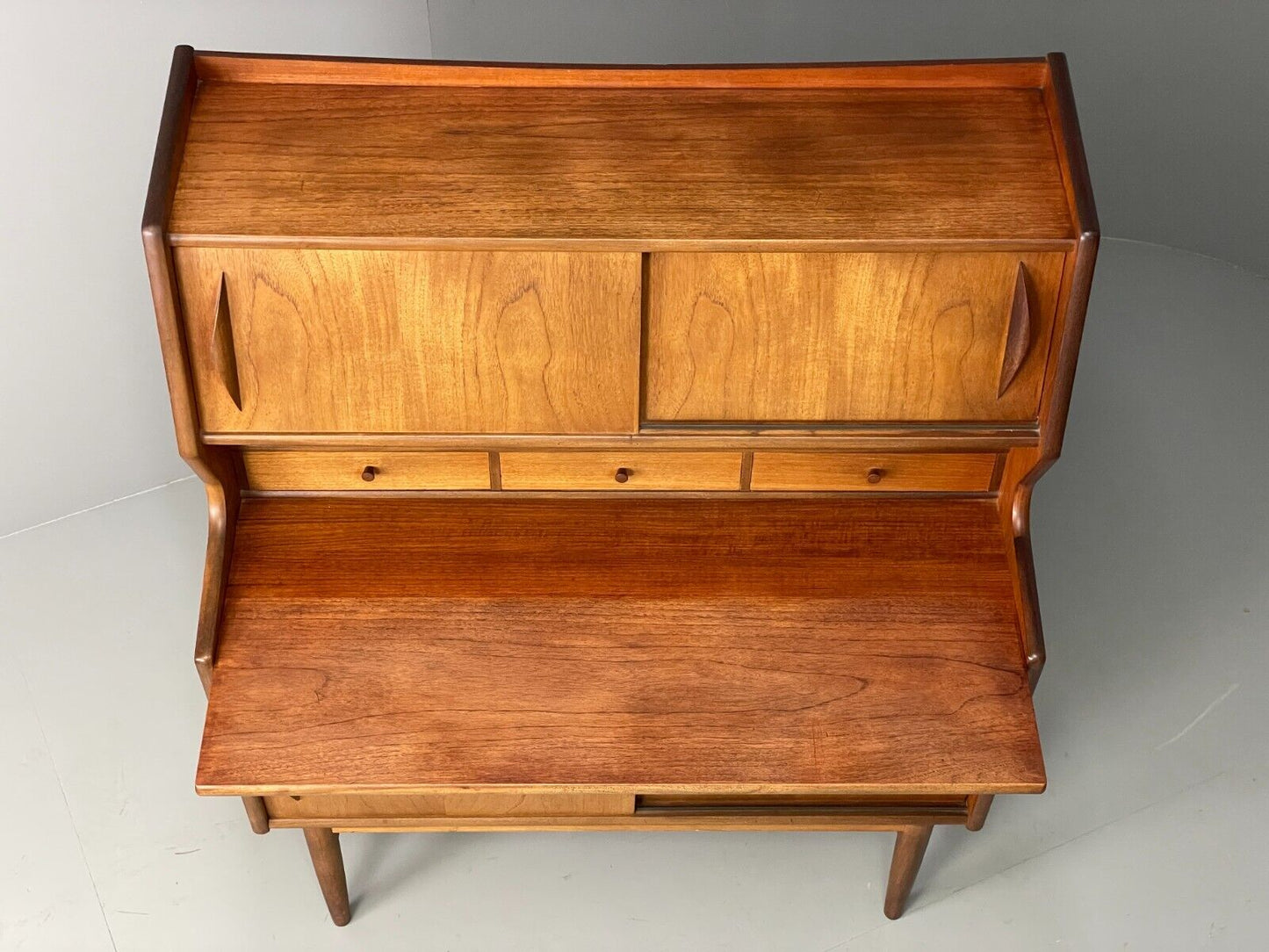 EB6901 Vintage Danish Teak Bureau Secretary 1960s Retro Mid Century Design MWOO