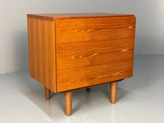 Vintage Teak Small Drop Door Bedside Cupboard By Beaver & Tapley EB7959 MWOO