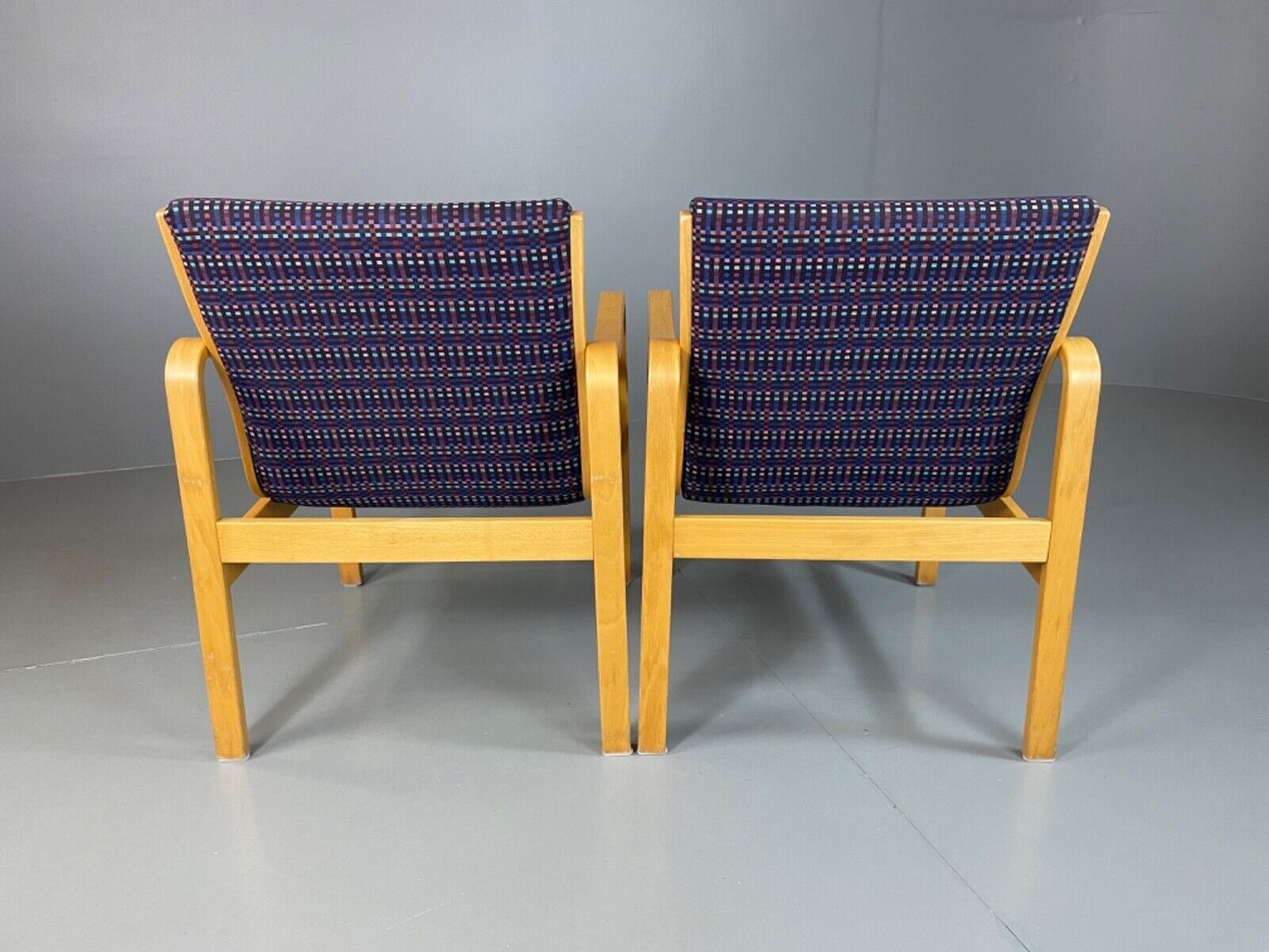 EB4878  Two Farstrup Bentwood Chairs, Aalto Style,  Retro, Vintage MCM MBEN