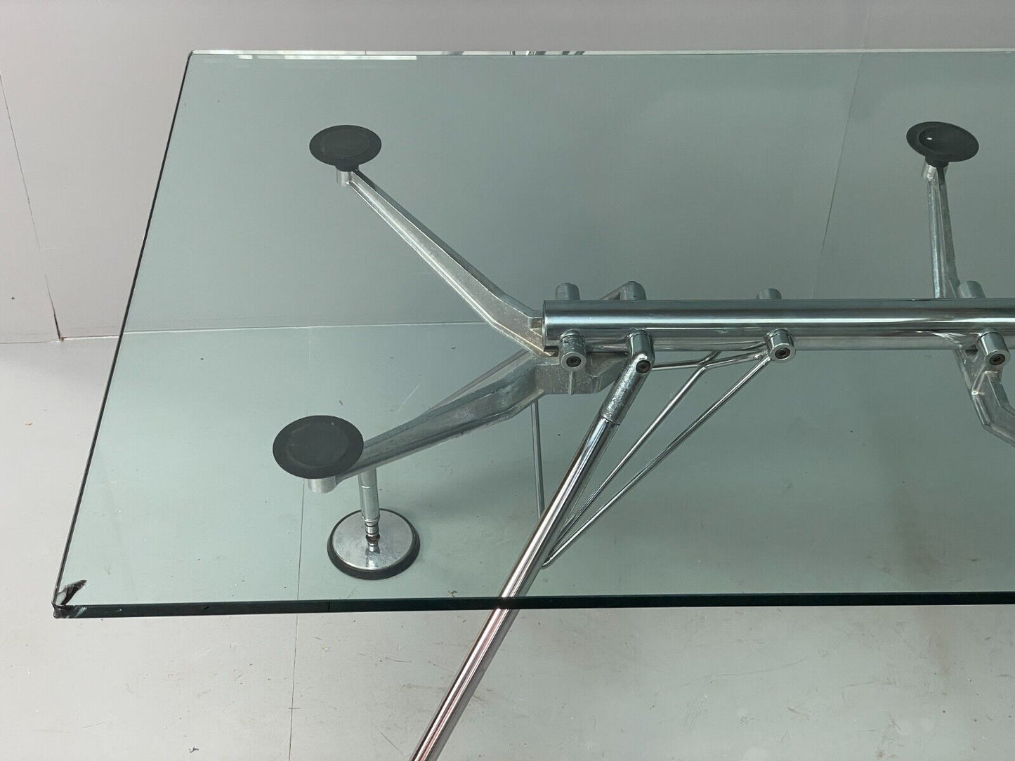 Nomos Table By Norman Foster For Tecno Postmodern Designer 1980s EB7532 MWOO