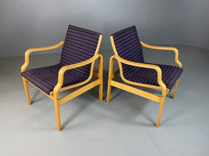 EB4878  Two Farstrup Bentwood Chairs, Aalto Style,  Retro, Vintage MCM MBEN