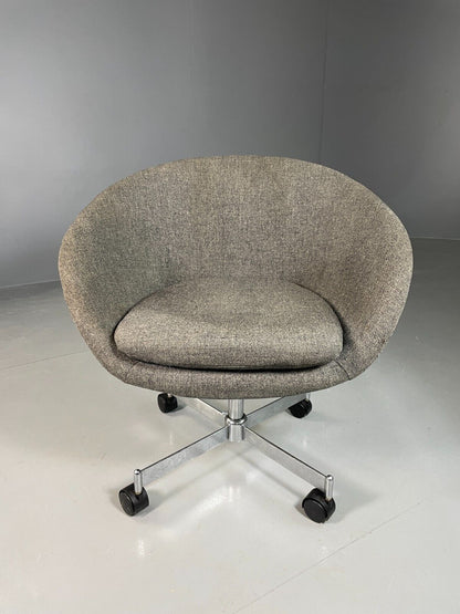 EB6827 Vintage Lounge Office Chair Grey Heals Mid Century Retro MSWI