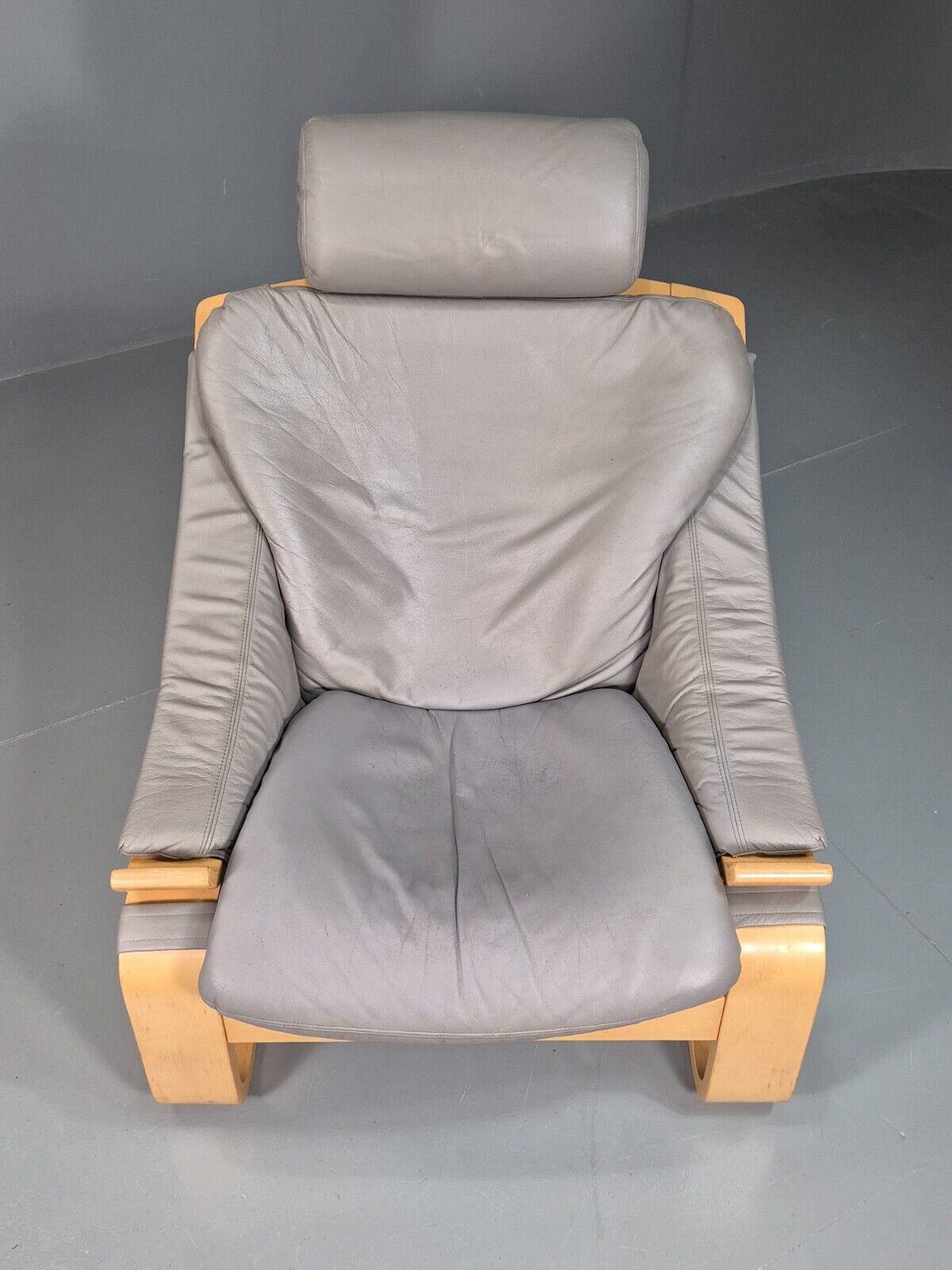 EB7422 Vintage Swedish Lounge Chair Grey Krokken Nelo Fribytter Retro MCM MBEN