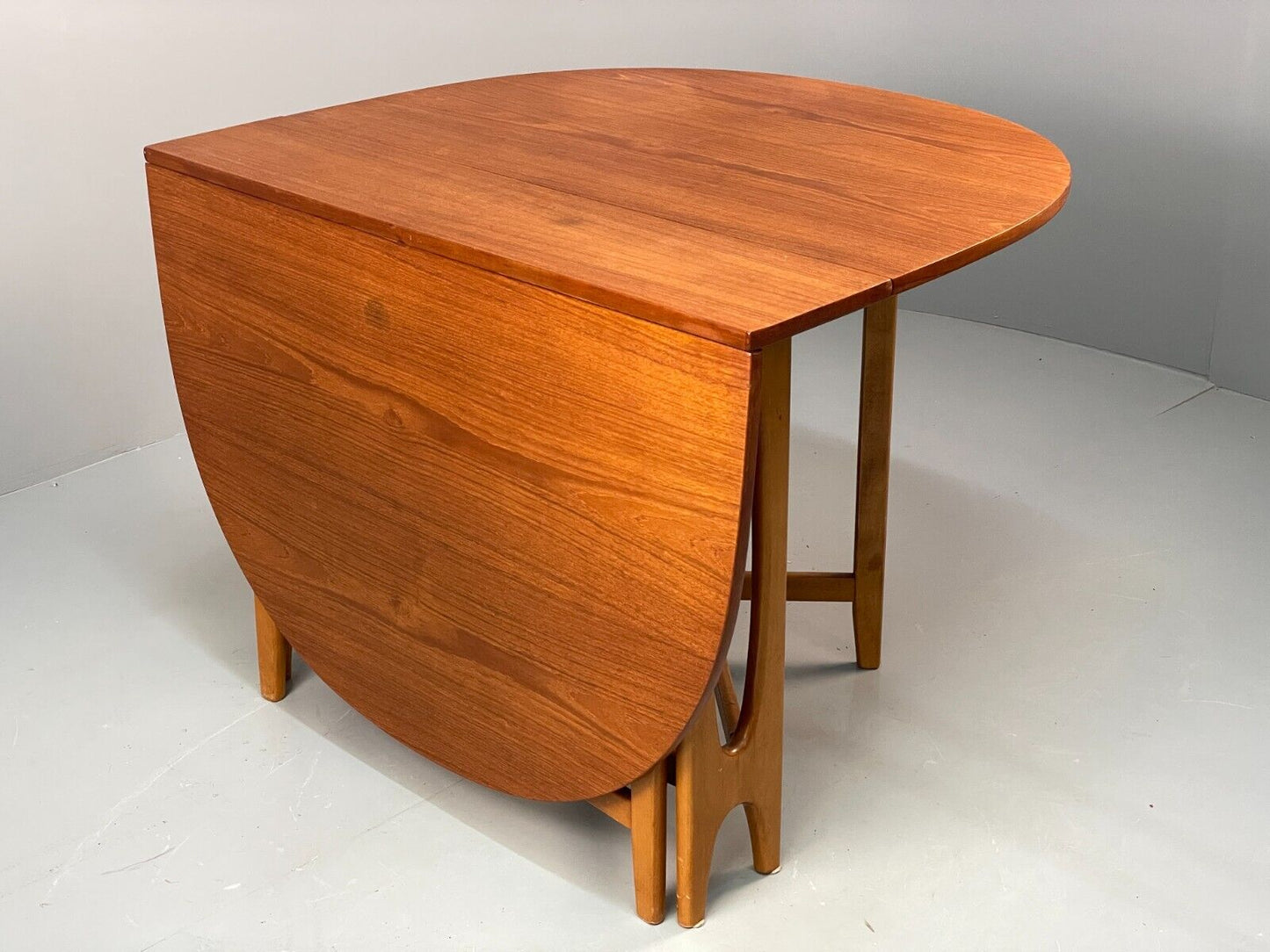 EB6848 Vintage Drop Leaf table in Teak and Beech by Bendt Winge Retro  MWOO