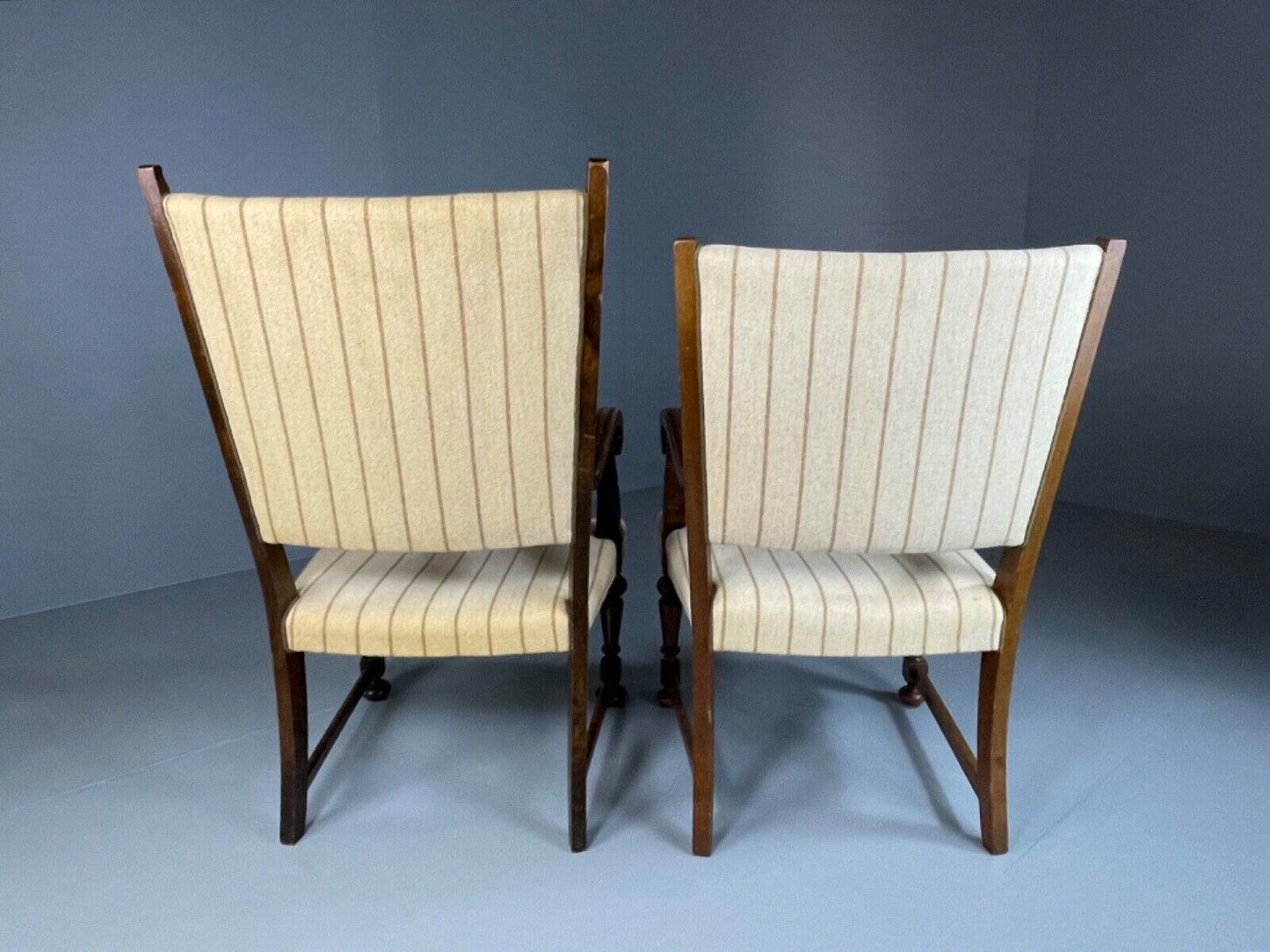 EB5182 A pair of vintage Danish Arm Chairs, Antique Style, 1950s VCAR