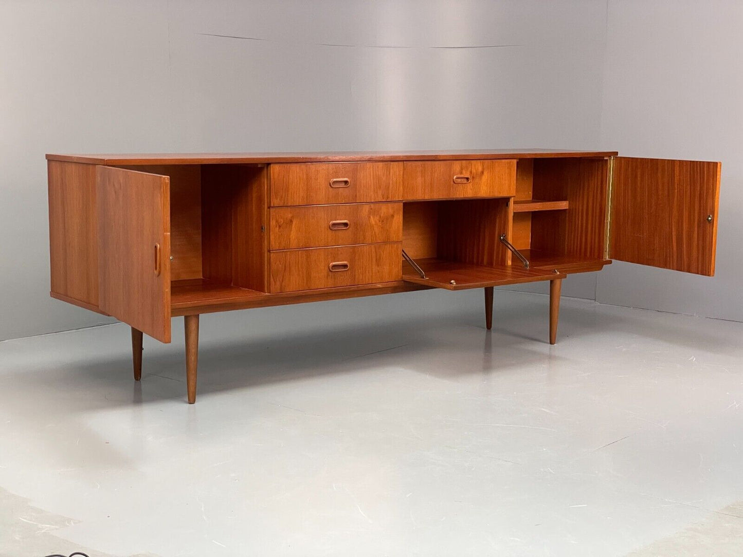 Vintage Large Teak Sideboard 1970s Mid Century EB7946 MWOO