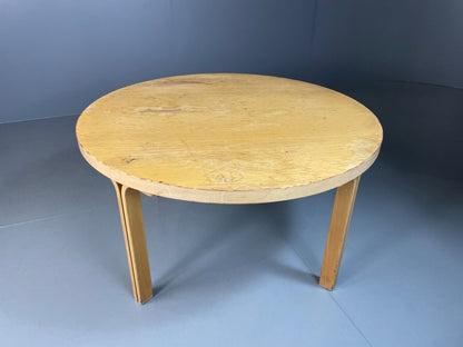 EB4842 Danish Coffee Table, Bent wood, Aalto Style, Vintage, Retro. 1970s, MWOO