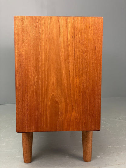 Vintage Danish Small Teak Cupboard Turned Legs Retro 1970s EB7838 MWOO