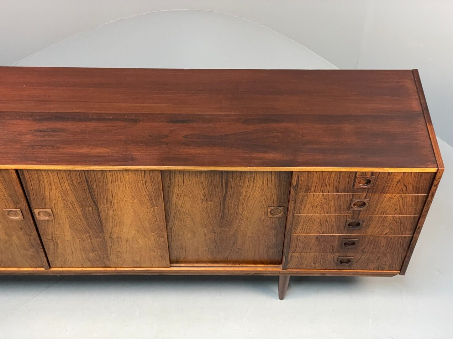 Vintage Danish Large Sideboard Midcentury Design Shelving Drawers EB8725 MWOO