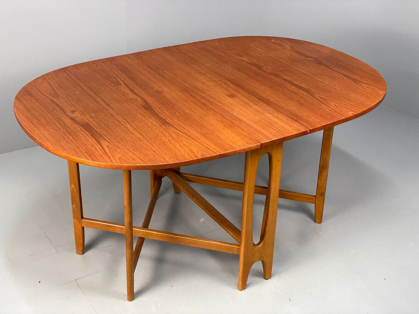 EB6848 Vintage Drop Leaf table in Teak and Beech by Bendt Winge Retro  MWOO