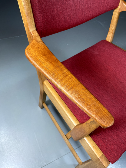 EB5384 Vintage Danish Oak and Teak Desk Chair, MCM, Retro, 1950s, 1960s, MDIN