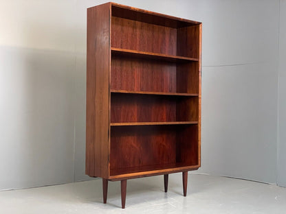 EB5960 Vintage Danish Rosewood Bookcase 1970s Retro Mid Century 3 Shelf MWOO