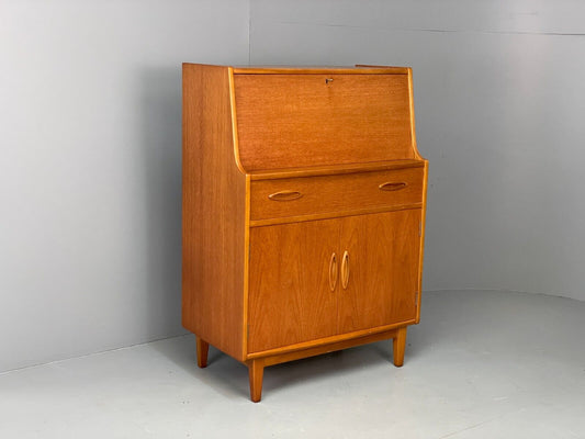 EB7156 Vintage Teak Bureau By Jentique Workstation Retro 1970s MWOO