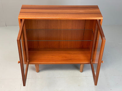 EB7520 Vintage G Plan Teak Glazed Cabinet Retro 1980s Mid Century MWOO