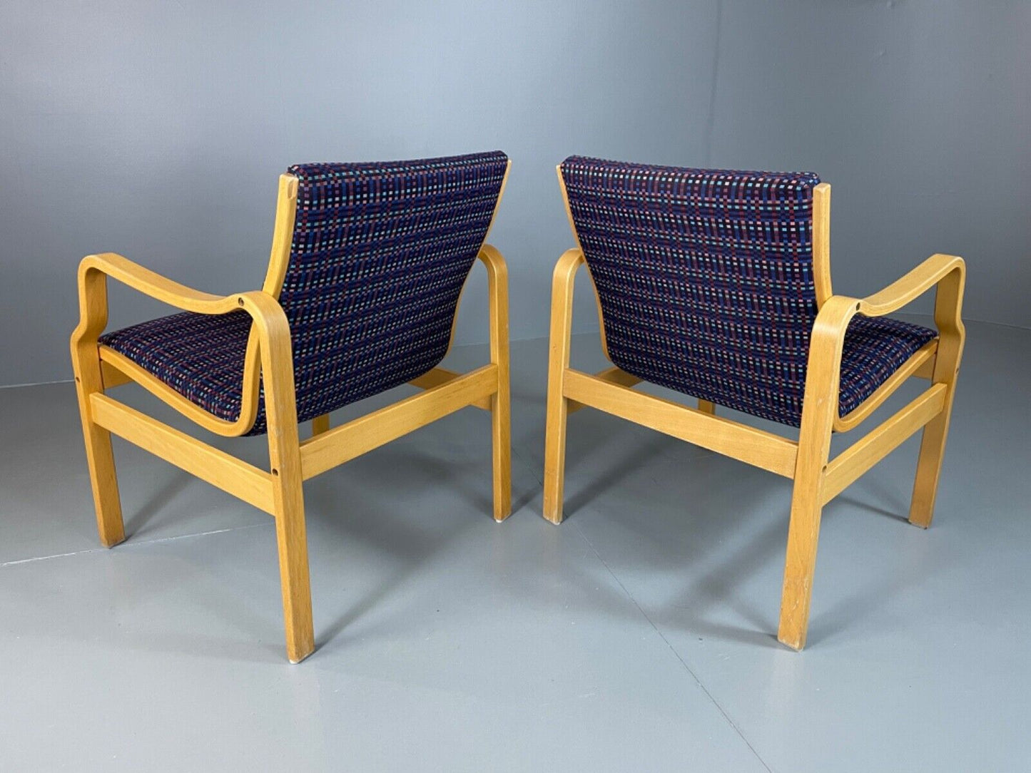 EB4876  Two Farstrup Bentwood Chairs, Aalto Style,  Retro, Vintage MCM  MBEN