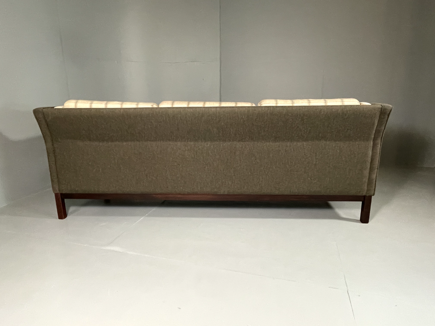 EB5544 Vintage Danish 3 Seat Sofa, Wool Upholstery, Mogensen Style, MCM M3SS