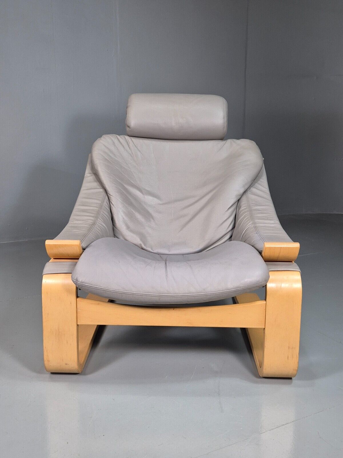 EB7422 Vintage Swedish Lounge Chair Grey Krokken Nelo Fribytter Retro MCM MBEN