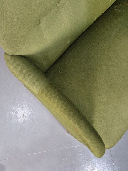 Vintage Danish 2 Seat Sofa Green Fritz Hansen 2 Seat 1950s MCM Retro EB8219 M2SS