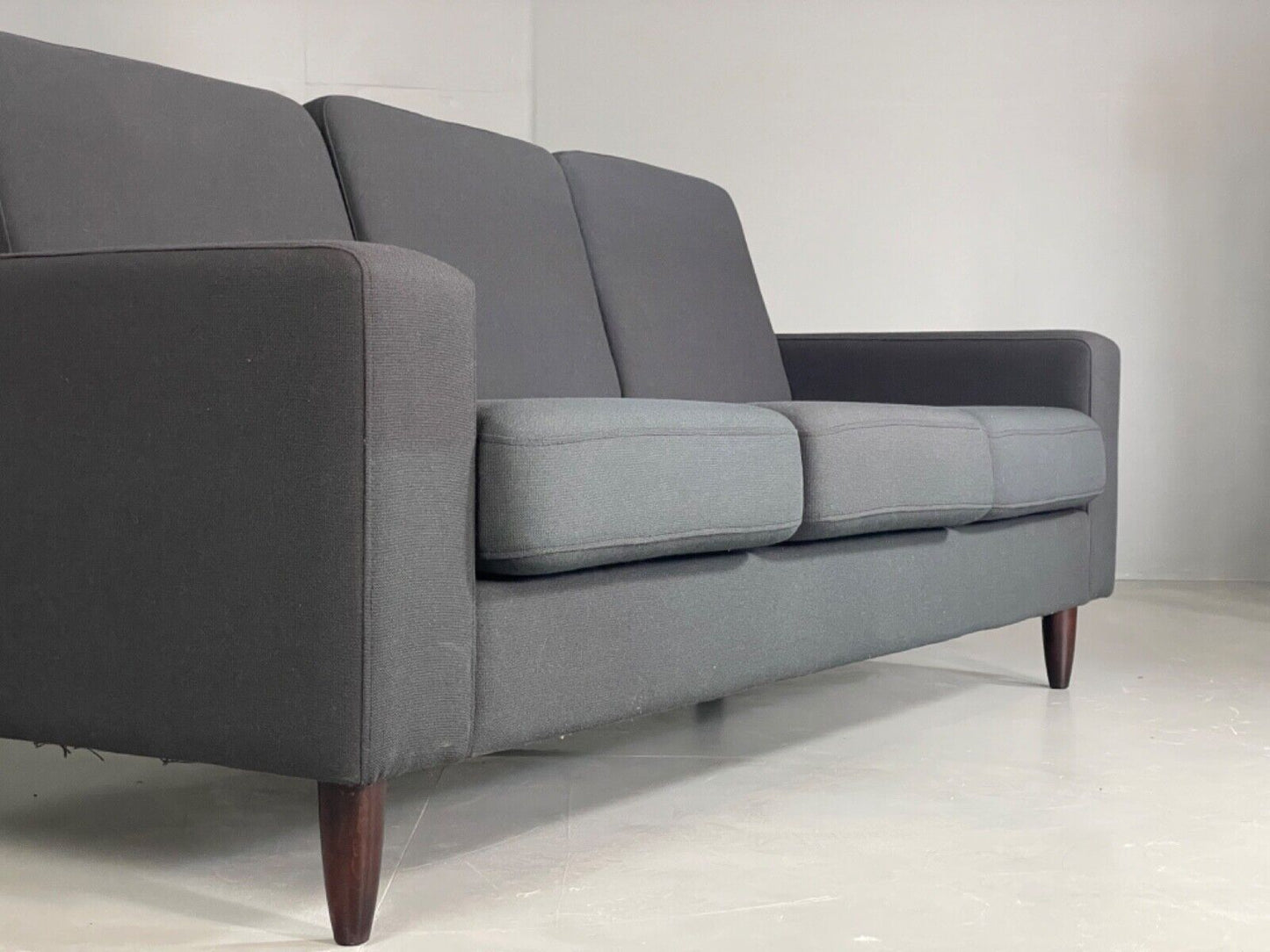 EB6120 Modern Danish Sofa by Hurup Slate Grey Fabric Beech 1980s Style M3SS