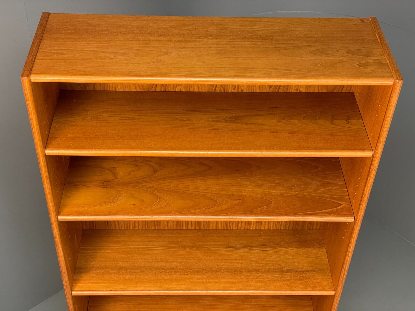 Vintage Danish Tall Teak Shelving Unit 1980s Retro Design EB7843 MWOO