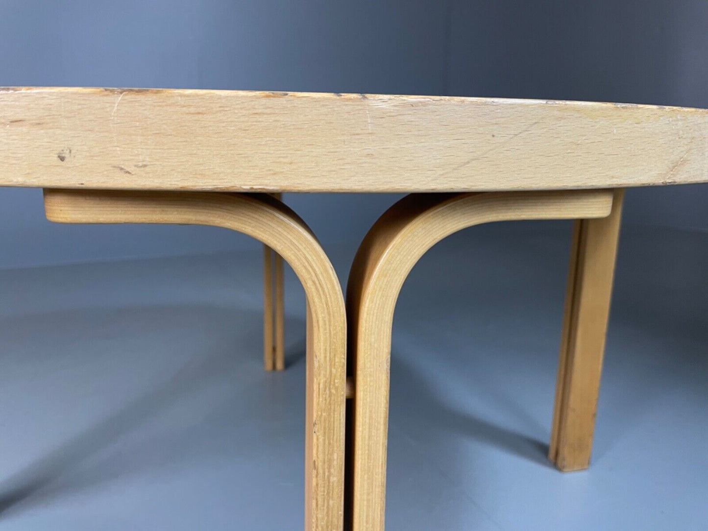 EB4842 Danish Coffee Table, Bent wood, Aalto Style, Vintage, Retro. 1970s, MWOO