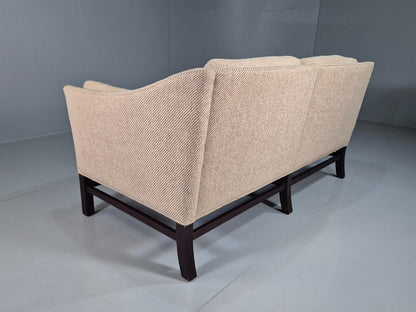 EB7459 Vintage Danish 2 Seat Sofa Cream Beige Wool Retro MCM M2SS