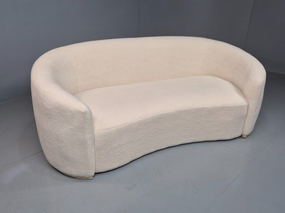 Vintage Banana Sofa White Boucle Modern Edition EB8423 M3SS