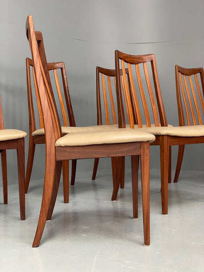 EB6888 Vintage G Plan Teak Dining Chairs Sierra Range Set Of 6 Retro MCM MWOO