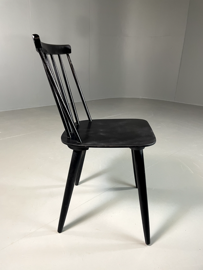 EB6107 Vintage Finnish Dining Chair, Stickback, 1960s, Varjonen, Retro, MCM,MDIN