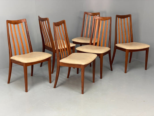 EB6888 Vintage G Plan Teak Dining Chairs Sierra Range Set Of 6 Retro MCM MWOO