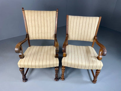 EB5182 A pair of vintage Danish Arm Chairs, Antique Style, 1950s VCAR