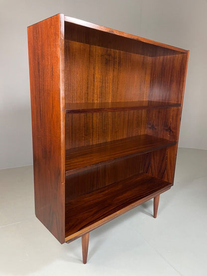 EB5258 Vintage Danish Rosewood Bookcase 1970s Retro Mid Century MWOO