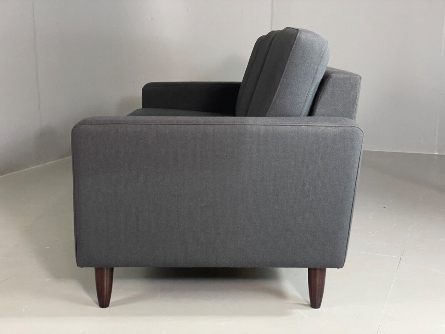 EB6120 Modern Danish Sofa by Hurup Slate Grey Fabric Beech 1980s Style M3SS