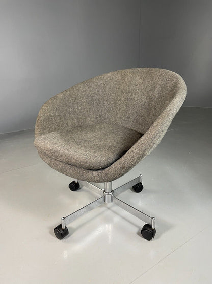 EB6827 Vintage Lounge Office Chair Grey Heals Mid Century Retro MSWI