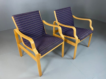 EB4879 Two Farstrup Bentwood Chairs, Aalto Style,  Retro, Vintage MCM  MBEN