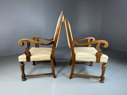 EB5182 A pair of vintage Danish Arm Chairs, Antique Style, 1950s VCAR