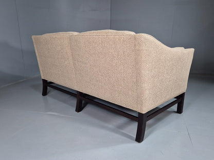 EB7459 Vintage Danish 2 Seat Sofa Cream Beige Wool Retro MCM M2SS