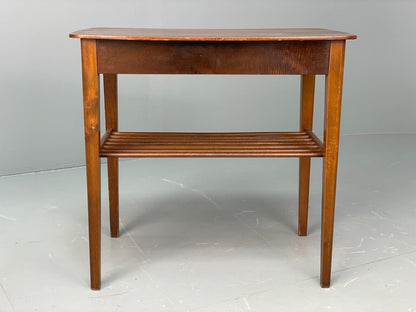 EB6880 Vintage Danish Walnut Bedside Unit Side Table 1950s Retro MWOO