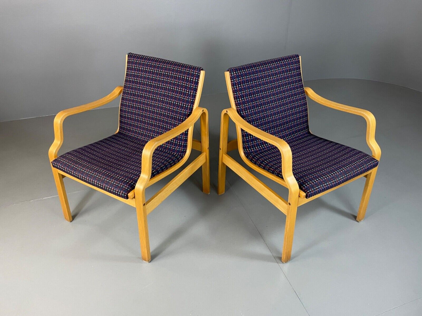 EB4876  Two Farstrup Bentwood Chairs, Aalto Style,  Retro, Vintage MCM  MBEN