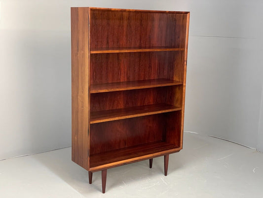 EB5960 Vintage Danish Rosewood Bookcase 1970s Retro Mid Century 3 Shelf MWOO