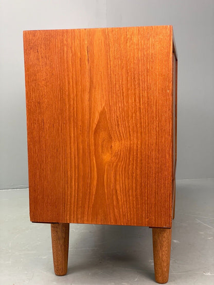 Vintage Danish Small Teak Cupboard Turned Circular Handles 1970s EB7837 MWOO