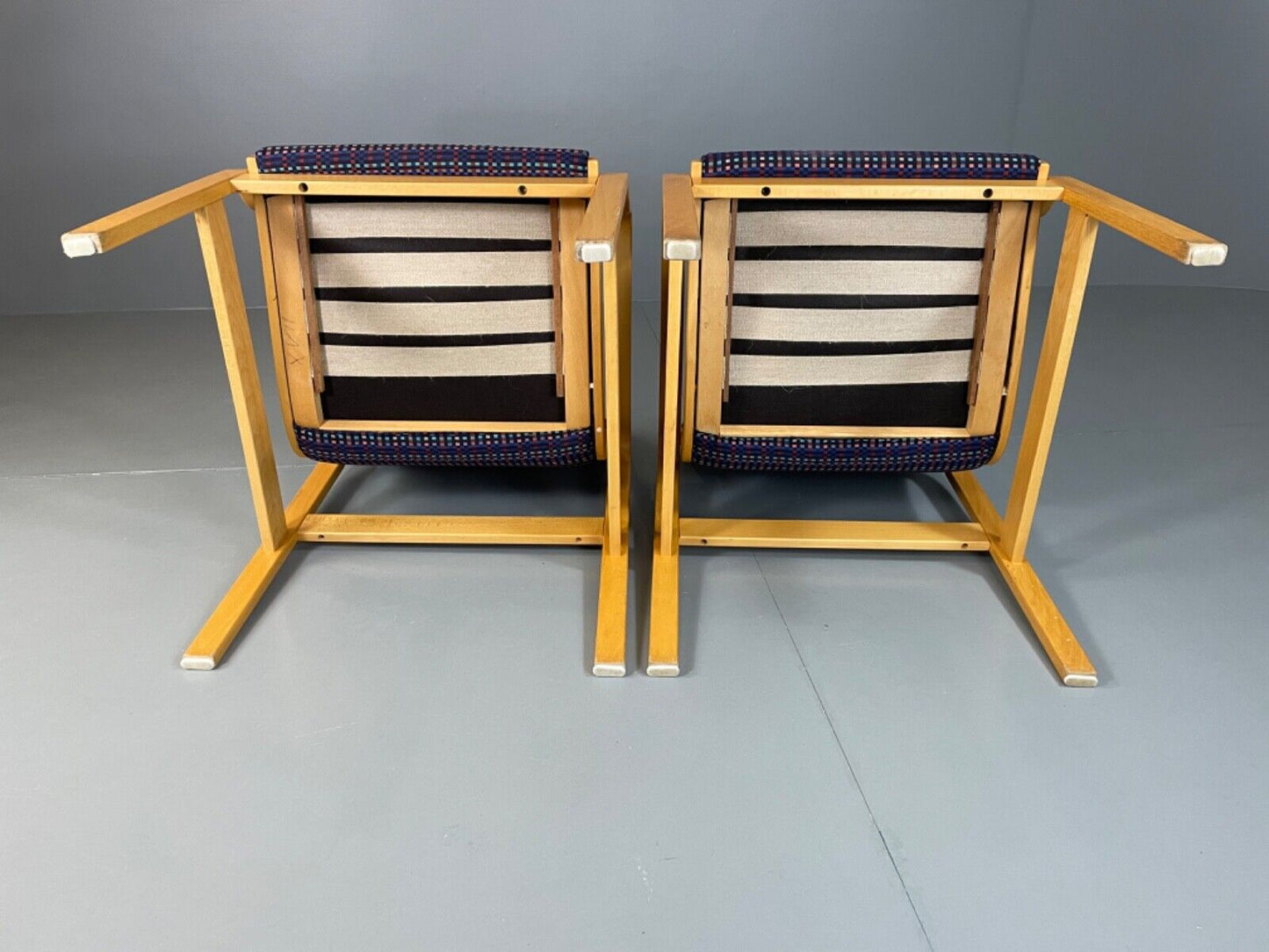 EB4878  Two Farstrup Bentwood Chairs, Aalto Style,  Retro, Vintage MCM MBEN