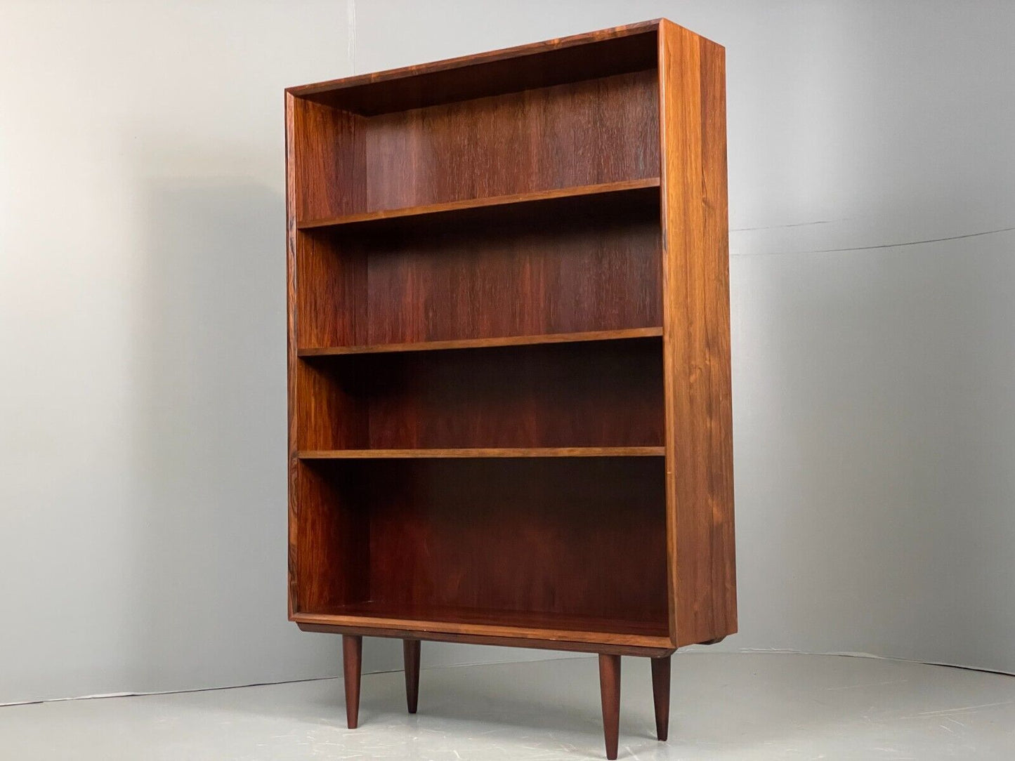 EB5960 Vintage Danish Rosewood Bookcase 1970s Retro Mid Century 3 Shelf MWOO