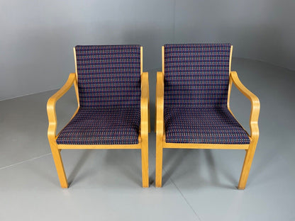 EB4878  Two Farstrup Bentwood Chairs, Aalto Style,  Retro, Vintage MCM MBEN