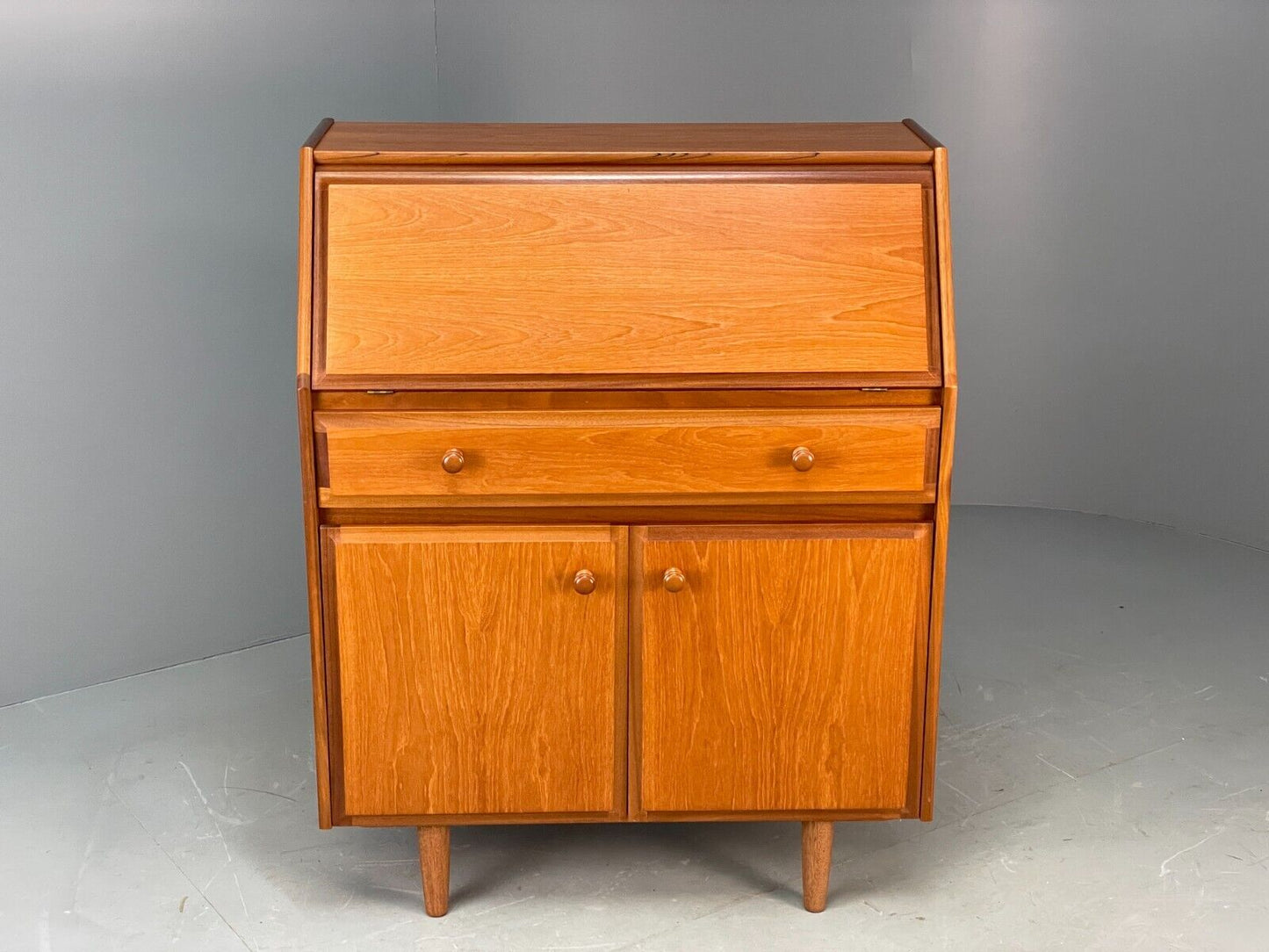 Vintage British Teak Bureau By Sutcliffe Furniture 1980s Retro EB7830 MWOO