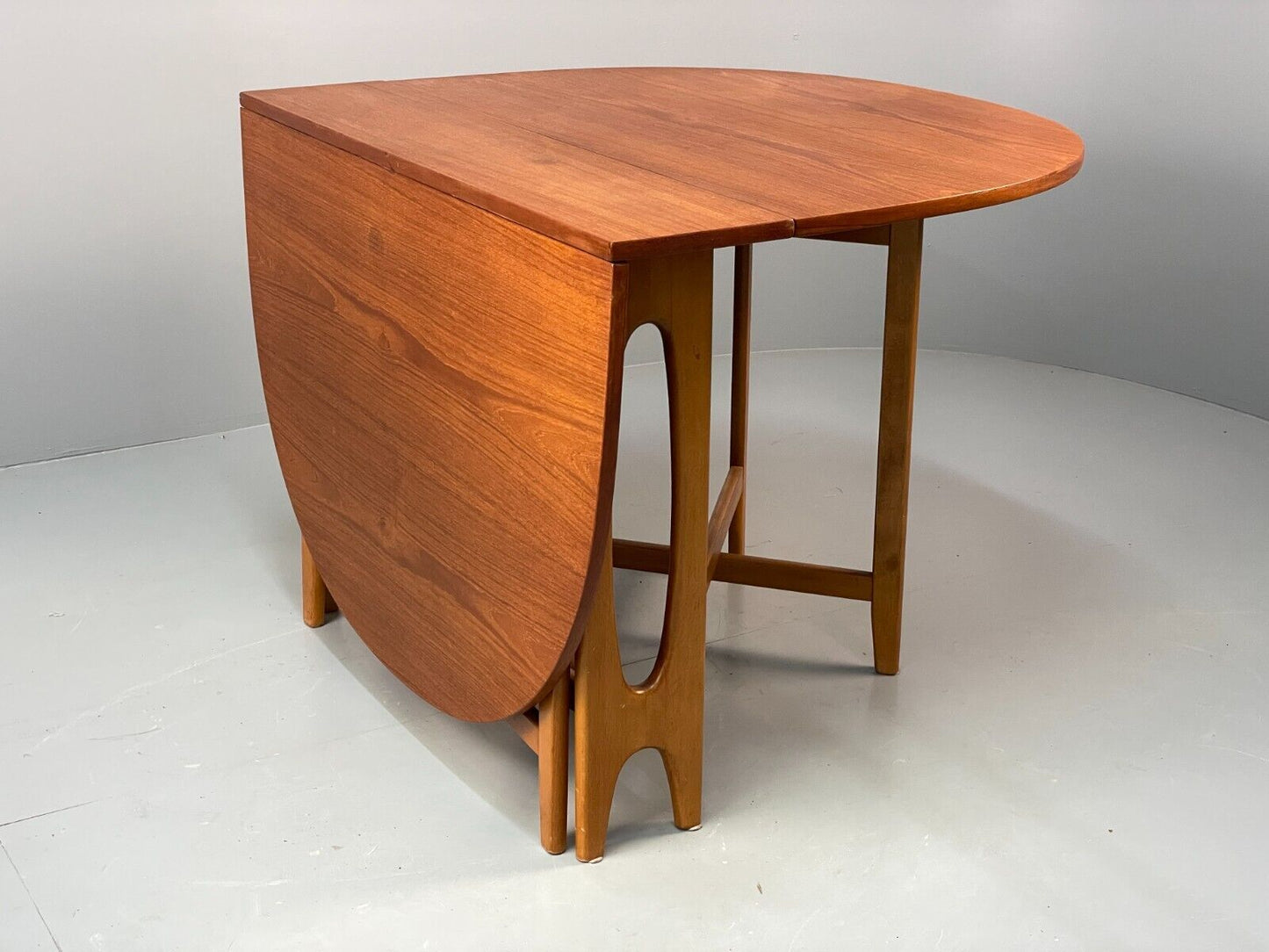 EB6848 Vintage Drop Leaf table in Teak and Beech by Bendt Winge Retro  MWOO