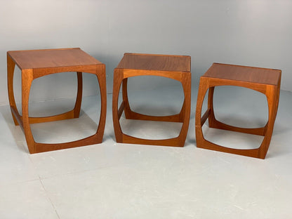 Vintage Teak Nesting Tables Set Of Three Coffee Tables EB8669 MWOO